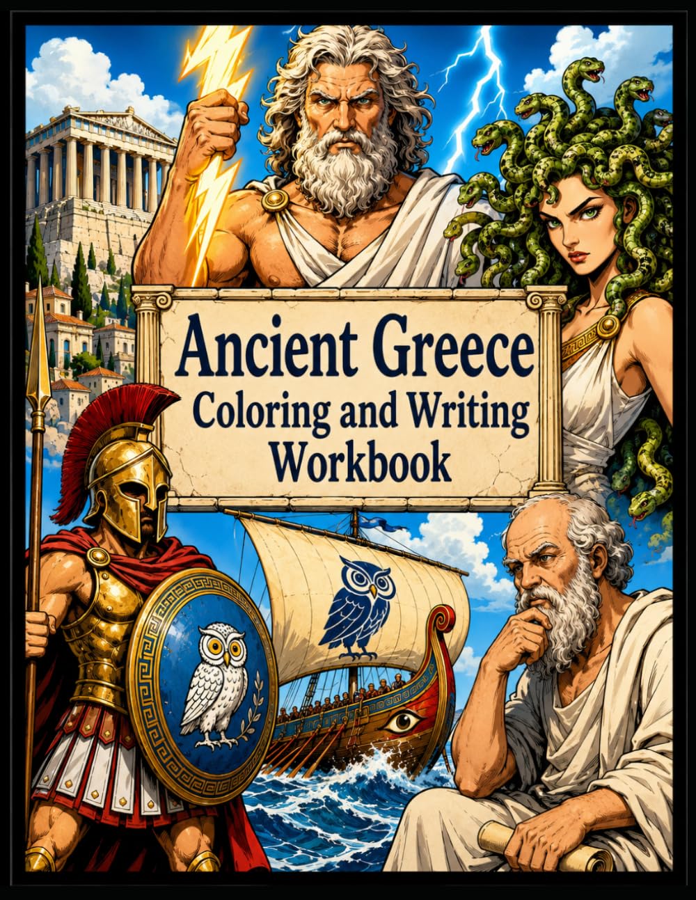 Ancient Greece Workbook: Coloring & Writing (History Coloring & Writing Workbooks)