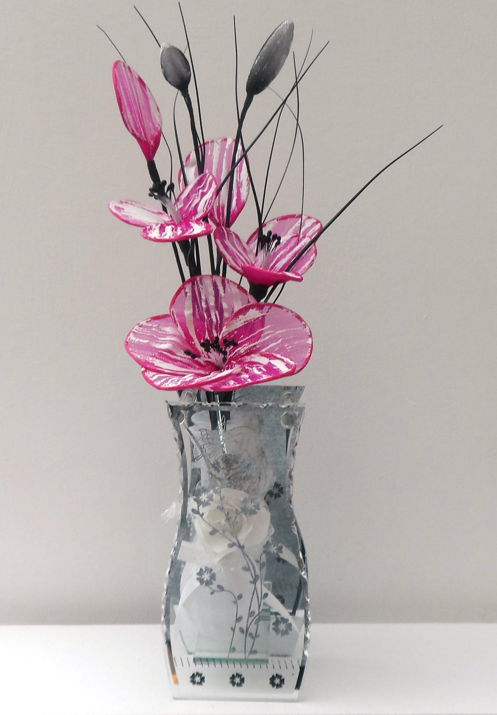 Homestreet Kitchen Vase Mit Blumenmuster – Handbemalte Keramikvase, Ca. 20 Cm Hoch