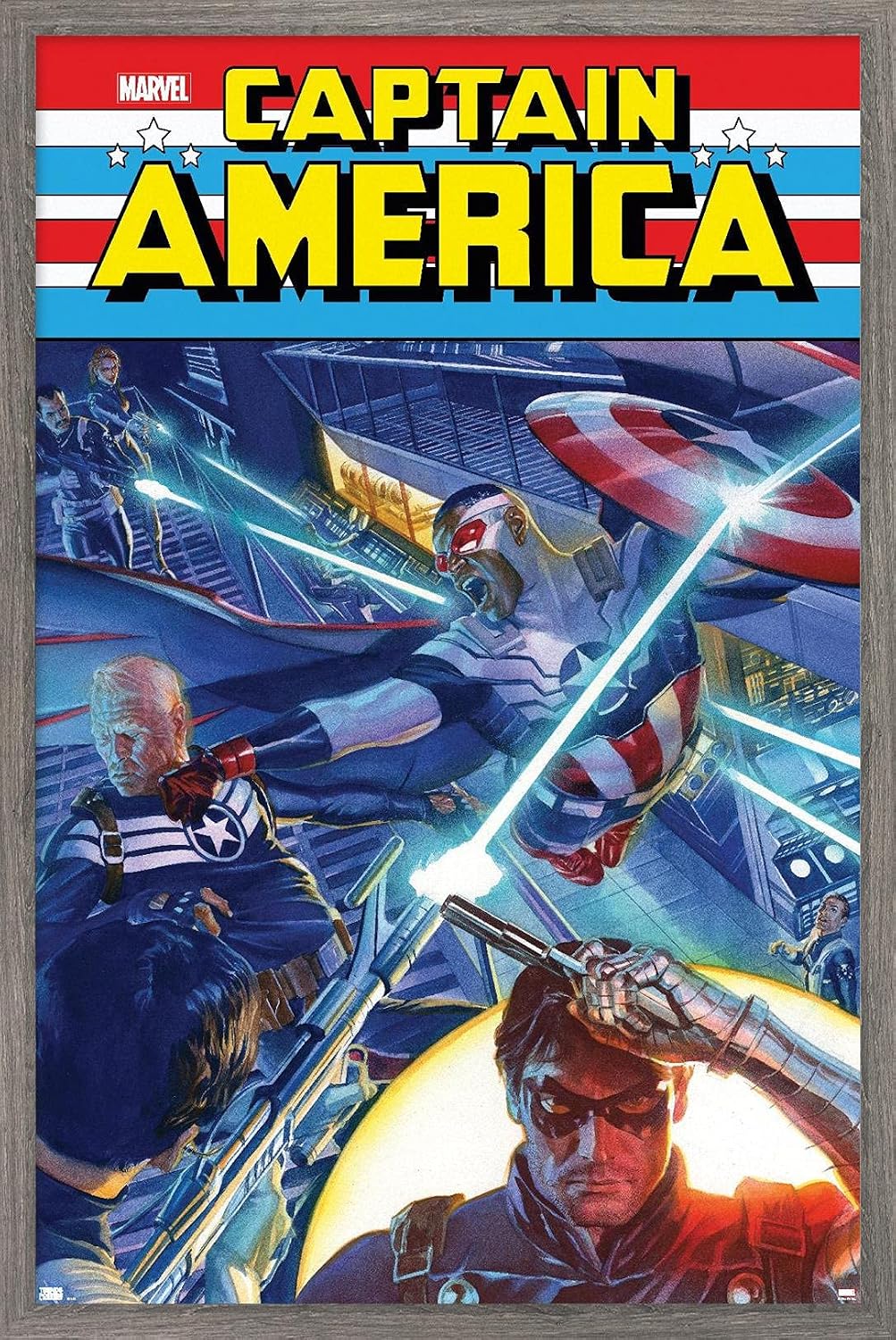 Trends International Marvel Comics Winter Soldier - Captain America: Sam Wilson #7 Wall Poster, 34L x 22.4W, Premium Unframed Version