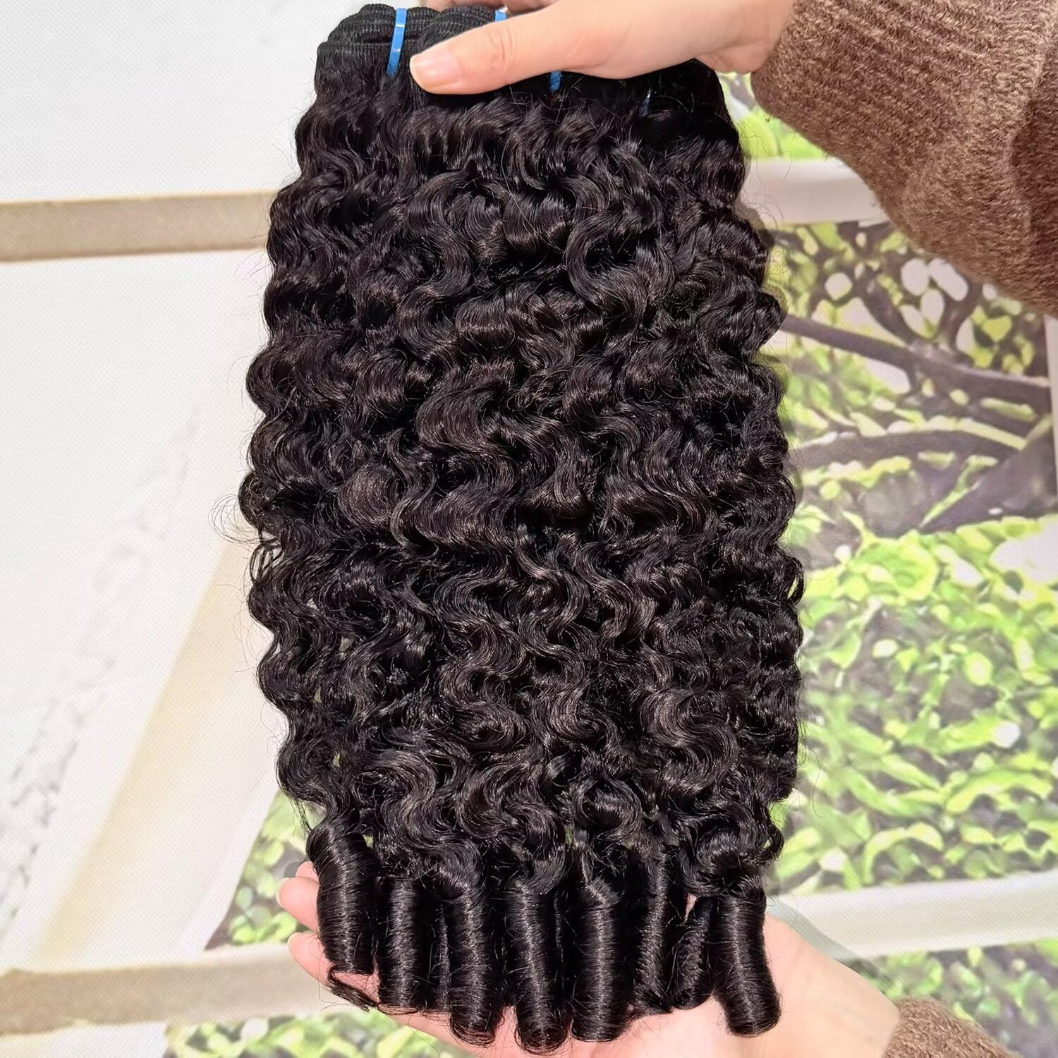 Burmese Curly Bundles Human Hair 18 20 22 Inches 3C4A Sprial End 100% Brazilian Virgin Quick Water Weave 3PCS Unprocessed Raw Human Hair Extensions for Black Women