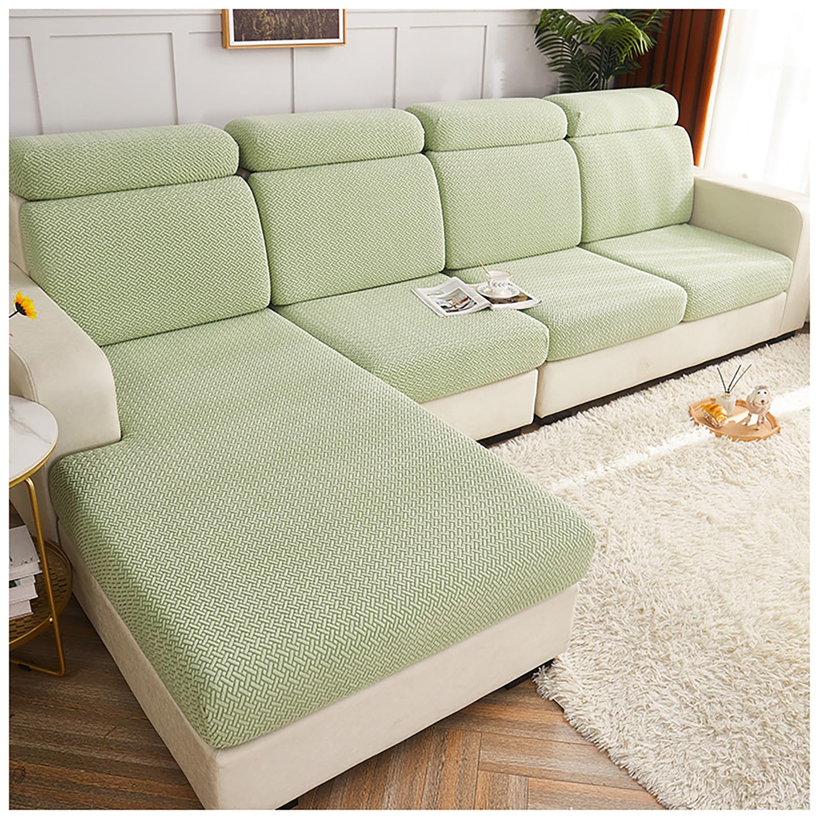 Protège-meubles lavable en peluche épaisse douce style Green A