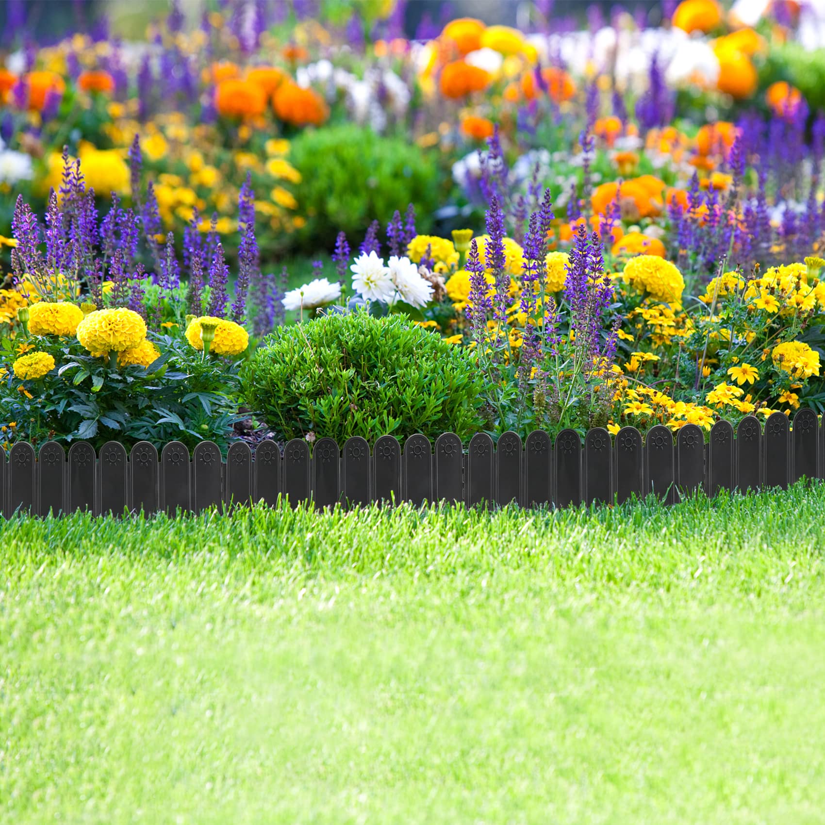 Garden Fence 20-Pack Garden Edging Border 6\, image size:1700x1700