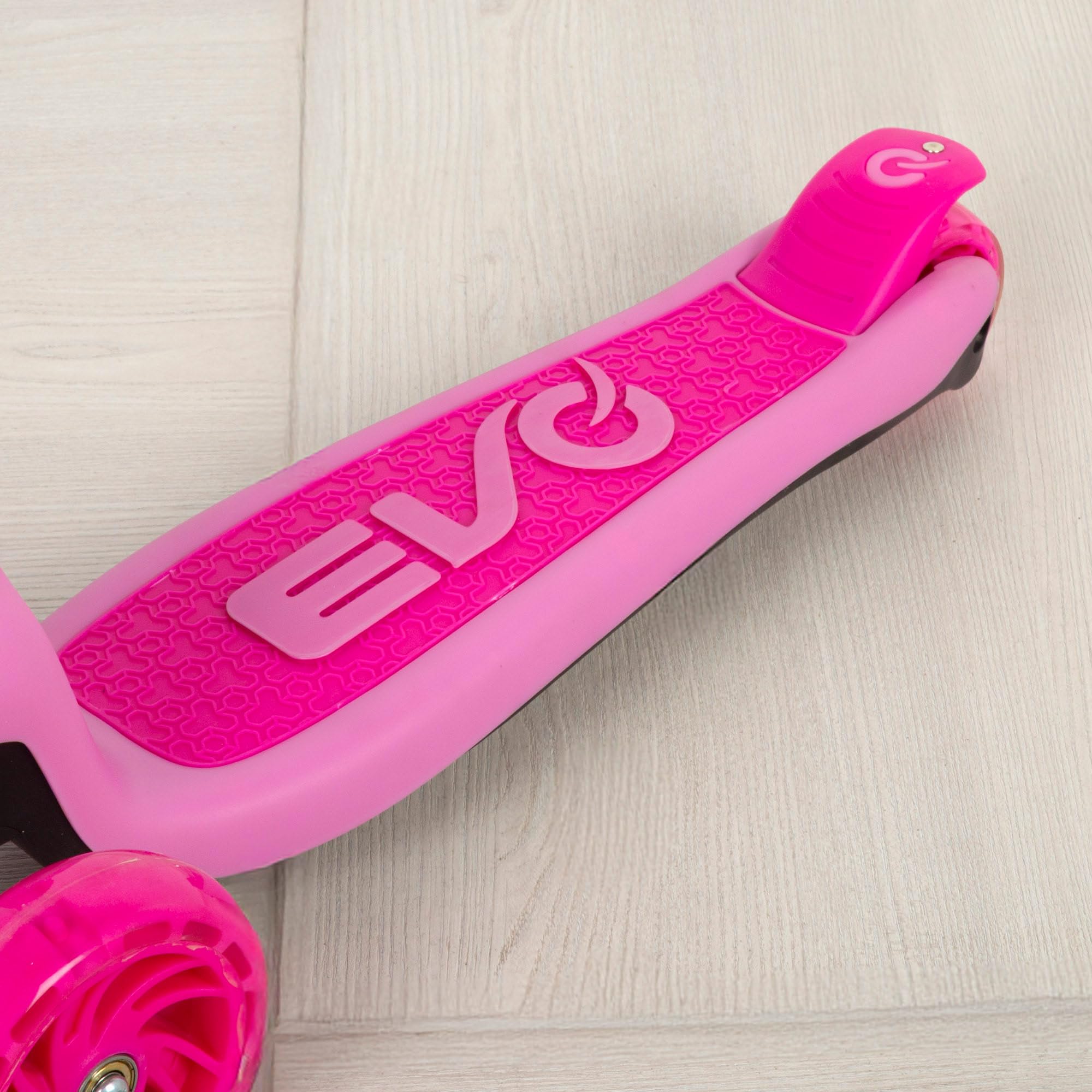 COLORBABY EVO Patinete Infantil 4 en 1, Rosa, Triciclo Bebé, Correpasillos, Manillar Regulable, Freno Trasero