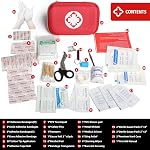 Dreamy Cubby Mini First Aid Kit - 110 Piece Small Waterproof Hard Shell Medical Kit for Car, Home, Office, Travel, Camping, Sports, Outdoor, School - Emergency First Aid Supplies and Survival Kit.