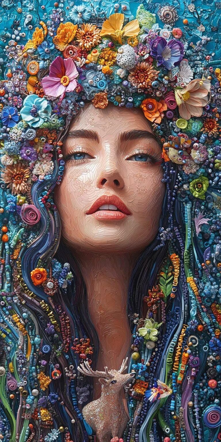 Dipingere con i Numeri Adulti astrattoDonna, 100x200cm, k-30 | Paint by Numbers Senza Cornice, Quadri da Dipingere Numerati, Decorazioni Parete, Oggetti Decorativi per la Casa