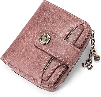 SENDEFN Purses for Women Genuine Leather Small Bifold Compact Womens Wallet with RFID Protection