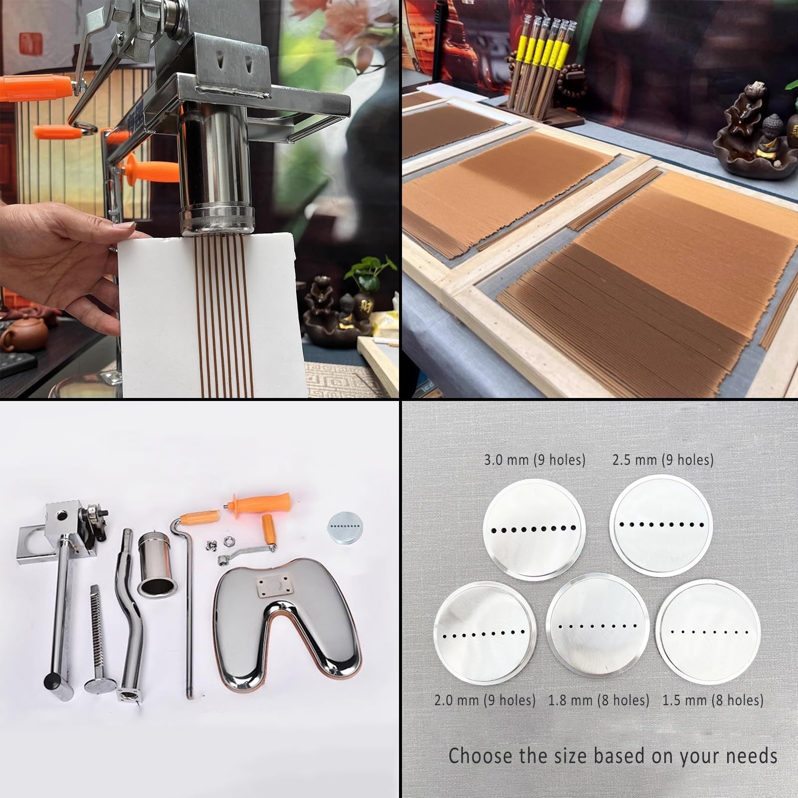 Macchina per la produzione di bastoncini di incenso fai da te, strumento versatile per creare bastoncini di incenso fatti a mano, include 2 stampi per creare facilmente bastoncini profumati a casa