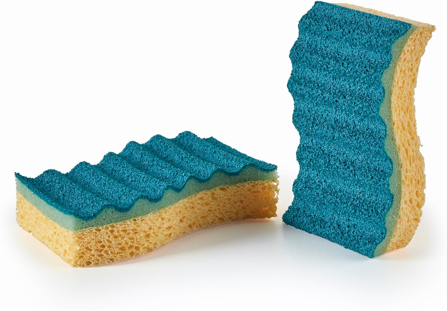 Spontex - Gratt & Flex Sponge - 28 Non-Scratching Sponges (14 Packs of 2) - Ultra Flexible - Ultra Efficient Effort - Made in France