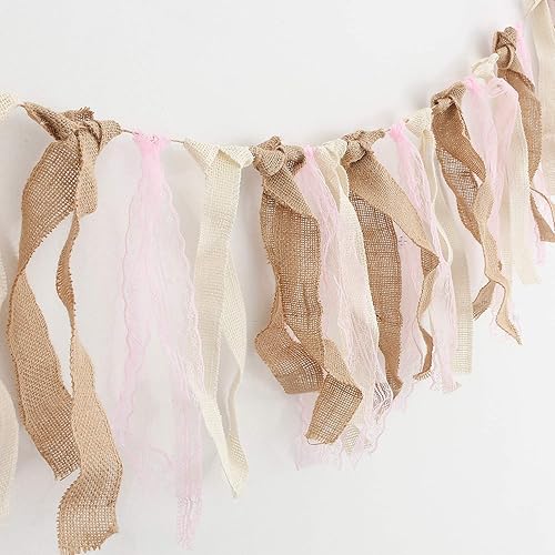 Miniatura 7 de Midi Ribbon Cinta de arpillera de 1-12 pulgadas, cinta para manualidades en carrete, 10 yardas, natural