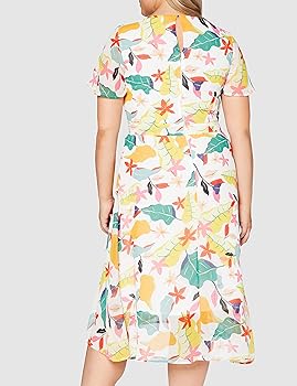 esprit kleid gelb blumen