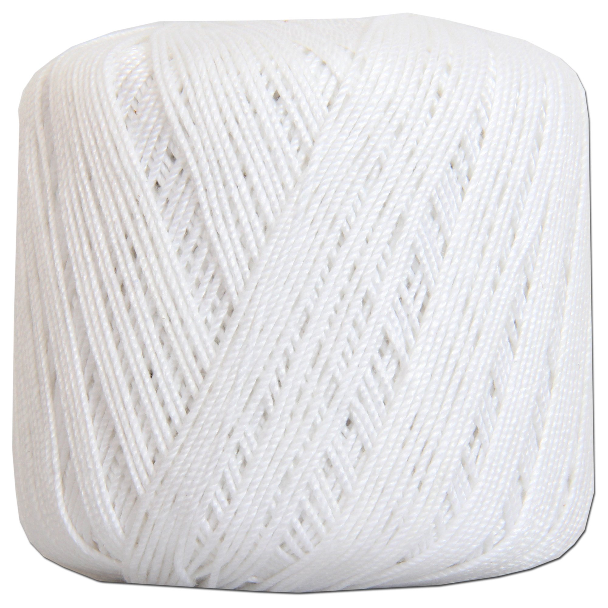 Threadart 100% Pure Cotton Crochet Thread - White - Size 10 and 3 - Singles and Bulk Packs Available - Size 3 - Color 1