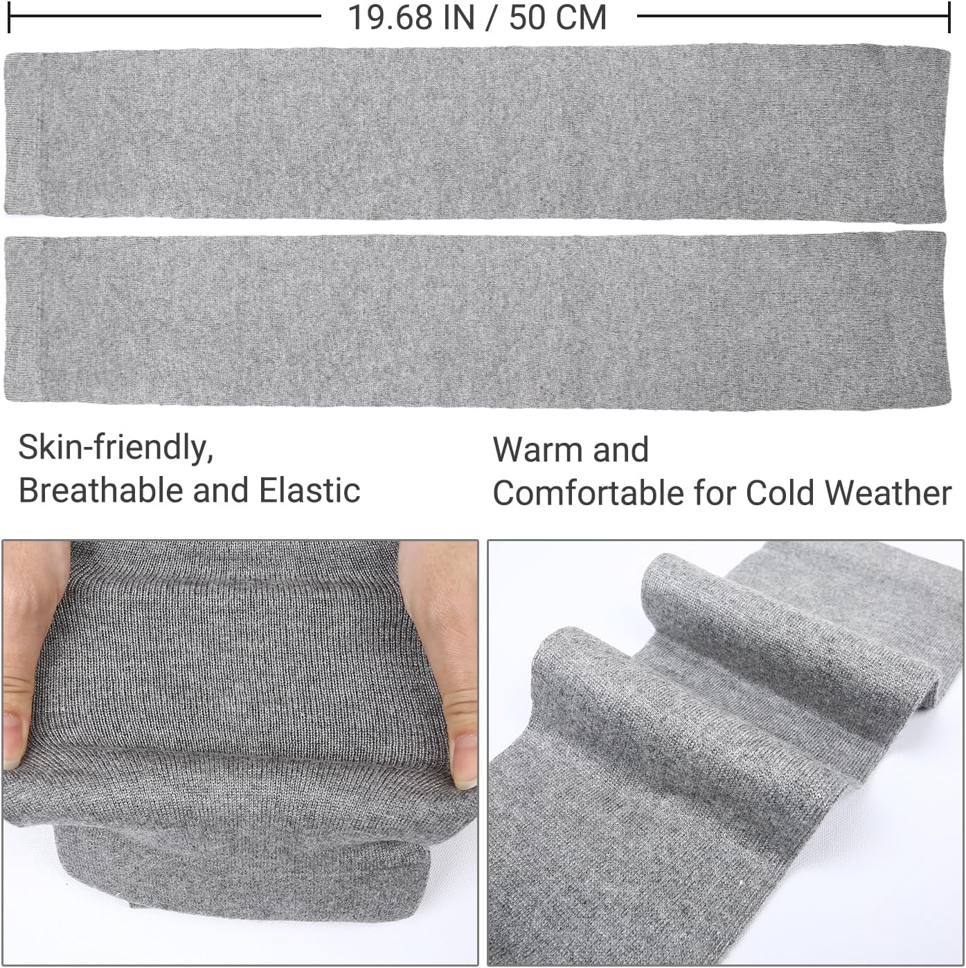 Benefeet Sox Womens Leg Warmers 80s Girls Wool Ribbed Knit Thigh High Socks Crochet Extra Long Boot Socks - Image 5