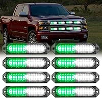 Vista 28 de Nilight - Juego de 8 luces estroboscópicas LED de 12 luces de 12V/24V - Luces de emergencia para montaje en superficie, ultradelgadas, con función