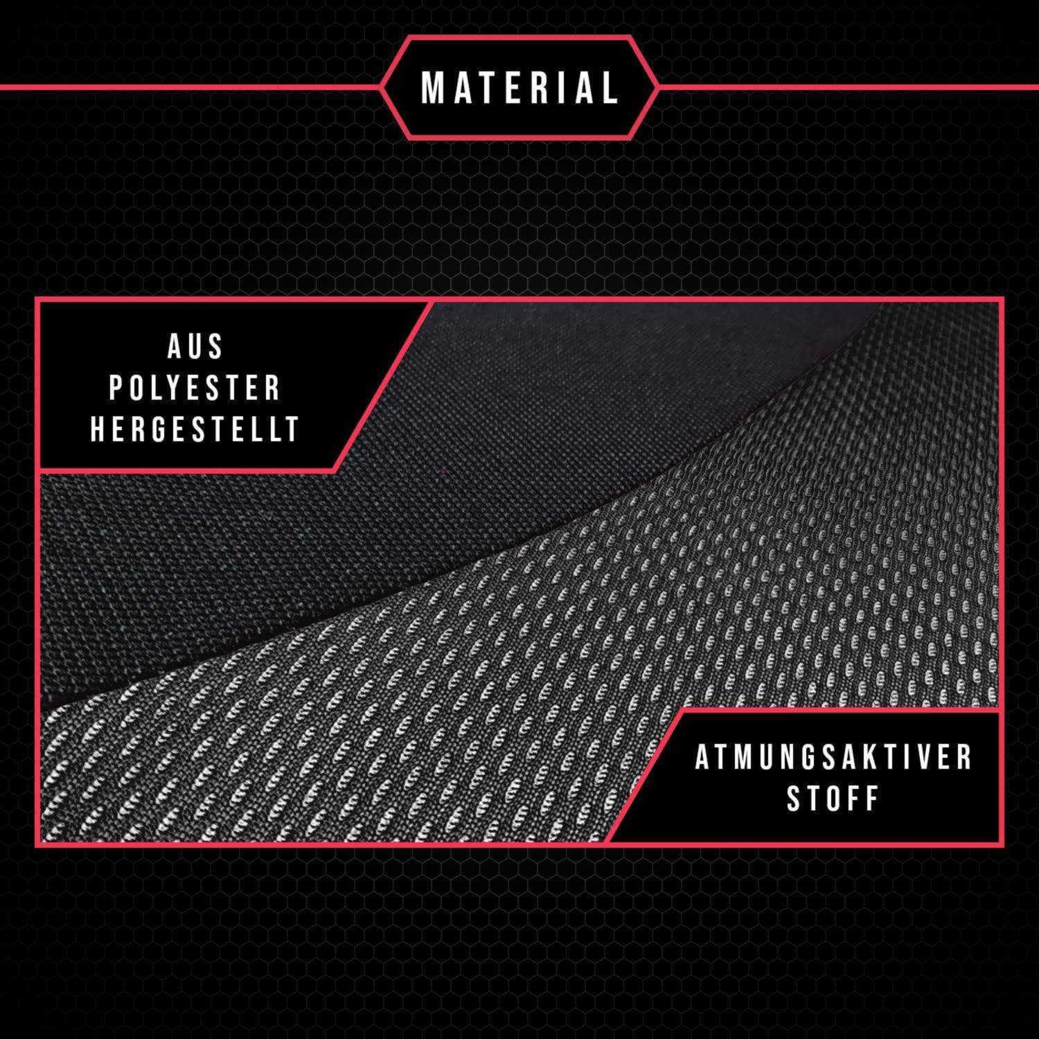 3er Set Autositzbezüge PKW universal | Auto Sitzbezüge Polyester Grau für Airbag geeignet | für Vordersitze und Rückbank | 1+1 Autositze vorne und 1 Sitzbank hinten teilbar 2 Reißverschlüsse