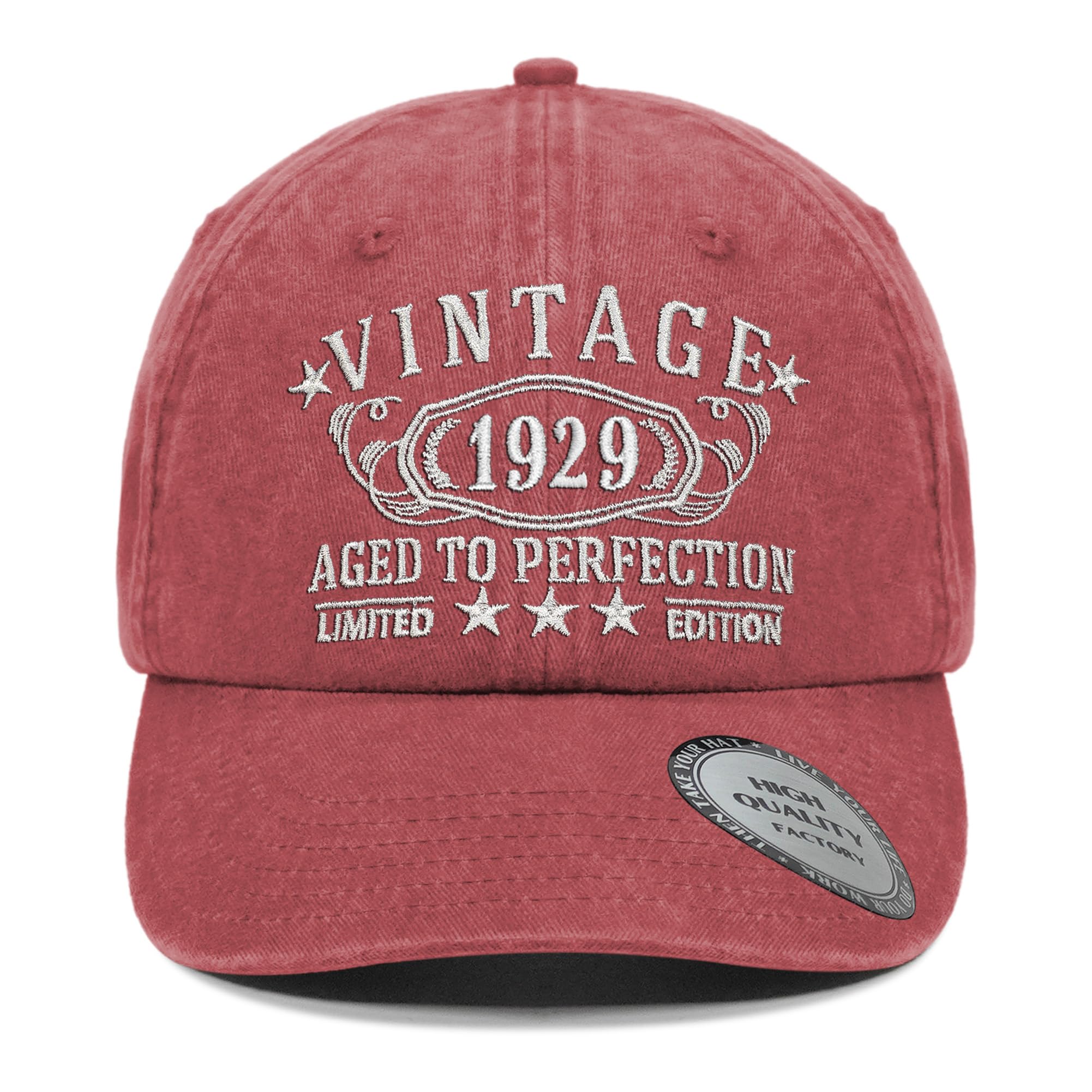 1926-1996 Birthday Gifts for Men Women,Personalized 30th-100th Birthday Ideas Gift,Parents Vintage Hat