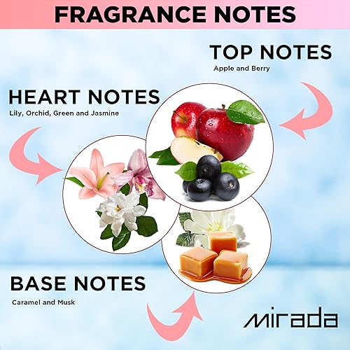 Miniatura 10 de MIRADA Verato Amber, Eau de Parfum para mujer (EDP) 3.4 FL. Oz (3.4 fl oz), Perfume de mujer con notas de ylang-ylang, flores blancas, frangipani,