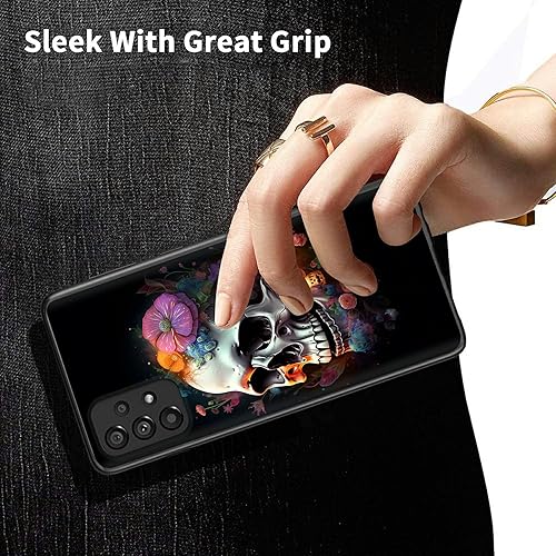 Miniatura 283 de Funda protectora para Samsung Galaxy A13 5G/A04S para Samsung Galaxy A13 5G/A04S, funda de silicona TPU suave con calavera de rosa, diseño elegante