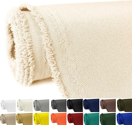 GeeComfy The Yard - Tela de lona impermeable de 58 pulgadas de ancho 600D para tapicería, material de poliéster, para interiores y exteriores, tela