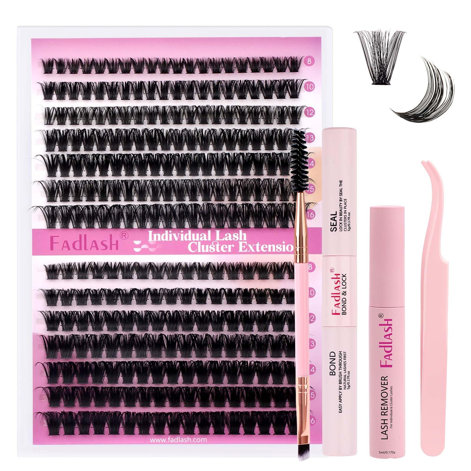 FADLASH Lash 120pcs 0.07mm D Curl 8-16mm 40D Mixed Trays Customizable DIY Eyelash Extensions for Beginners — view 72