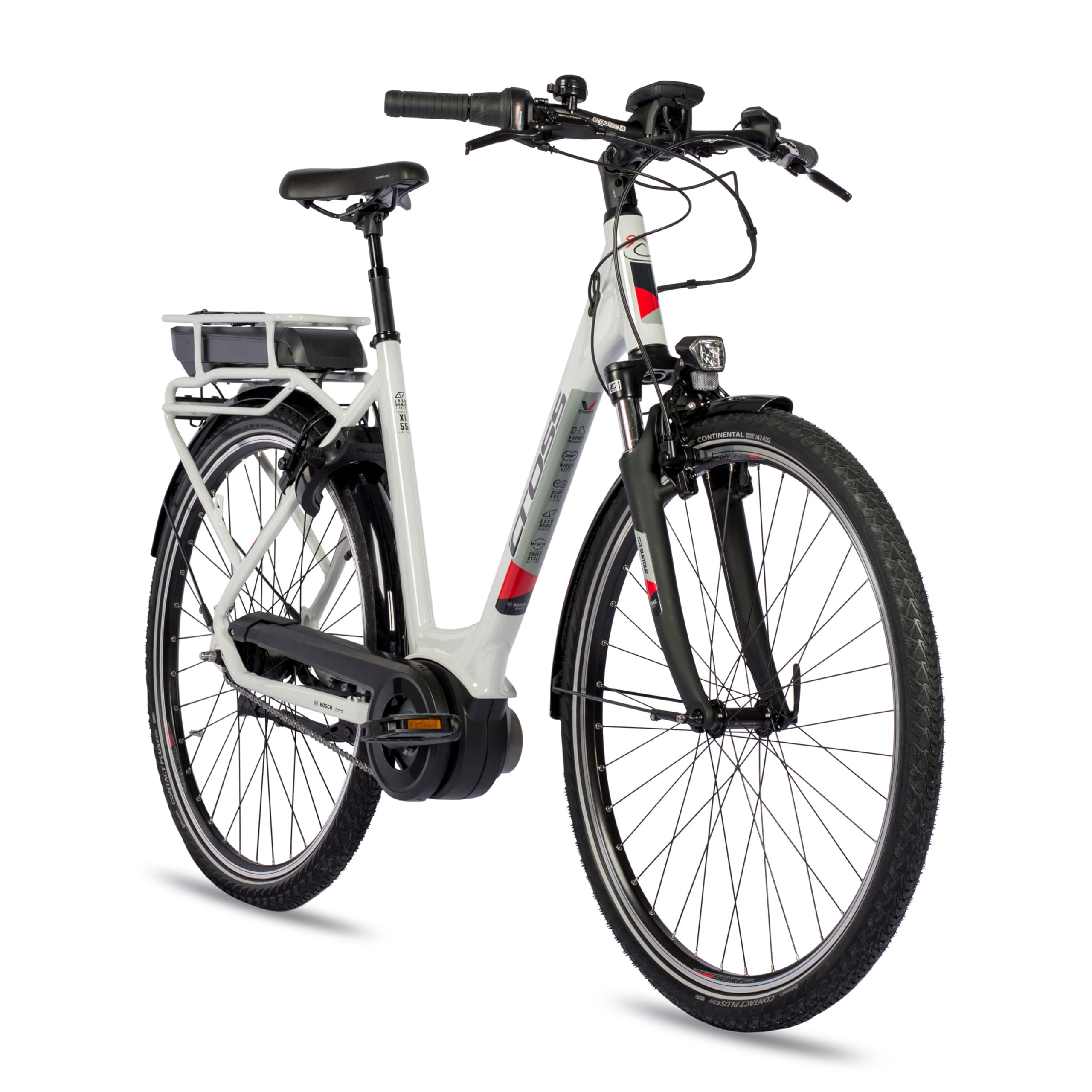 Airtracks 28 Zoll Trekking Fahrrad E-Bike V-Tron LS Rack Bosch Active LINE 400 Wh 7X Gang Shimano Nexus - Rahmen 45cm 50cm 55cm - Mod 2026