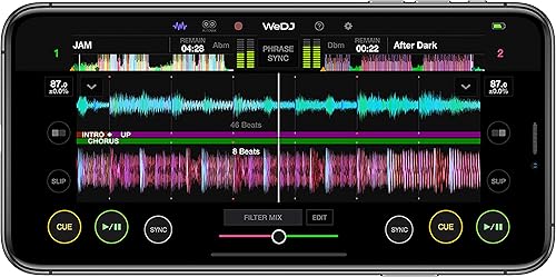 Miniatura 5 de Pioneer DJ DDJ-200 - Controlador de DJ digital de 2 cubiertas con conectividad USBBluetooth aplicación WeDJ y 16 almohadillas de rendimiento