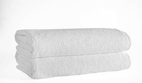 Miniatura 5 de Nine West Juego de toallas de baño de hotel de 2 piezas, color blanco, de 28 x 54 pulgadas, absorbentes, 100% algodón turco