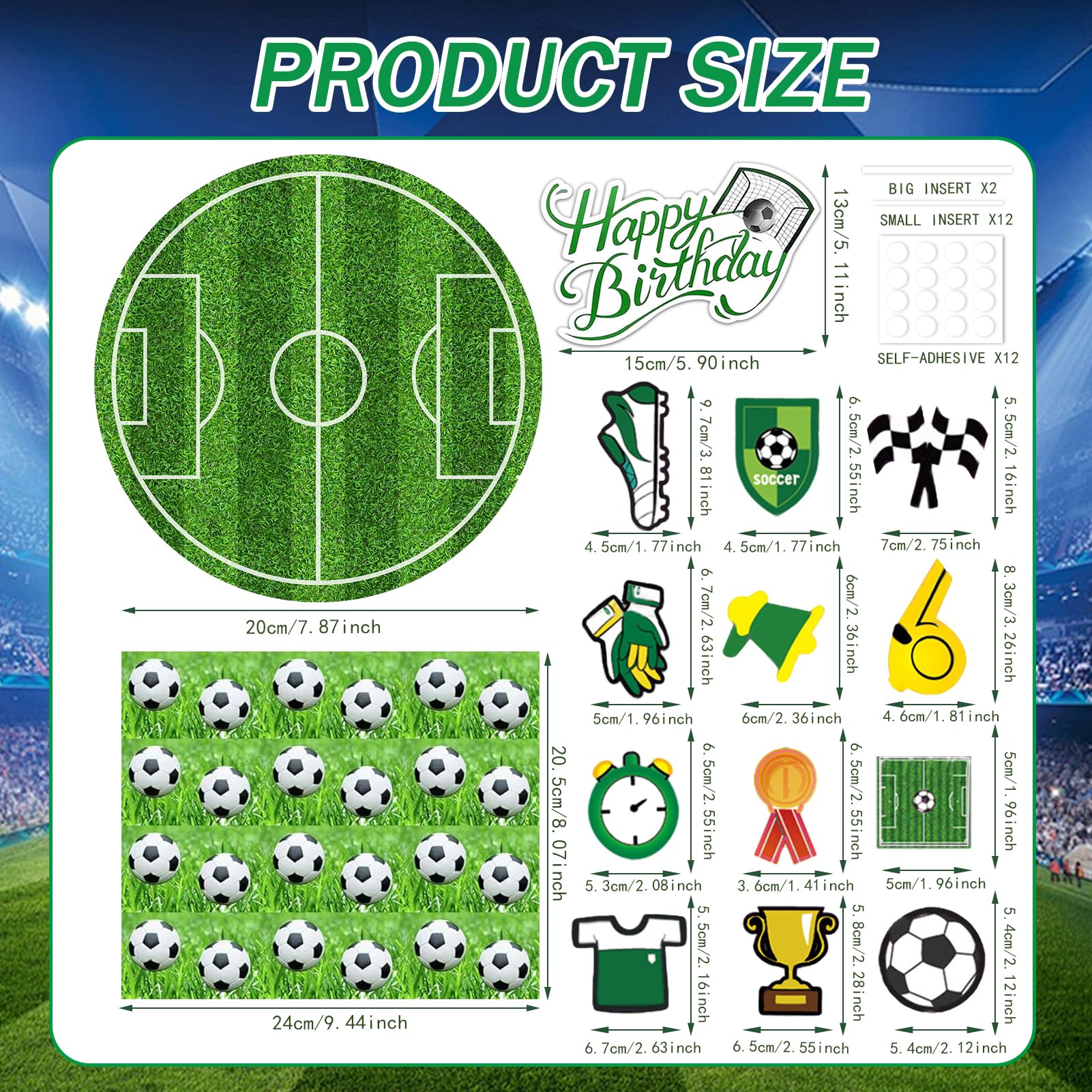 Kinderfeestje - Zwart - Voetbal - Volwassenen Taartdecoratie