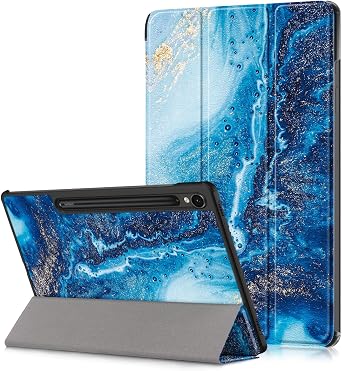for Samsung Galaxy Tab S9 11 inch 2023 Case,Slim Stand Hard Back Shell Protective Smart Cover for Galaxy Tab S9 11" 2023 X710/X716B/X718U with Auto Wake/Sleep Function,Waves