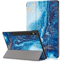 for Samsung Galaxy Tab S9 11 inch 2023 Case,Slim Stand Hard Back Shell Protective Smart Cover for Galaxy Tab S9 11" 2023 X710/X716B/X718U with Auto Wake/Sleep Function,Waves
