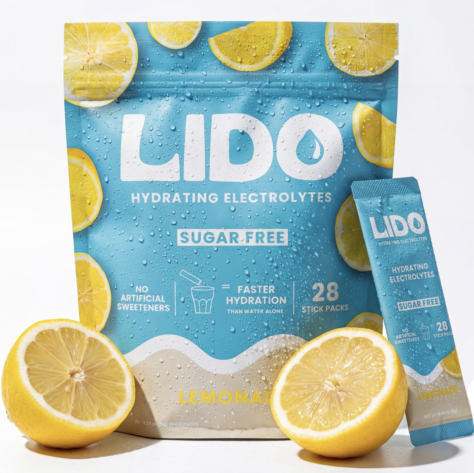 Amazon.com: LIDO Lemonade Electrolyte Powder Packets — Zero Sugar