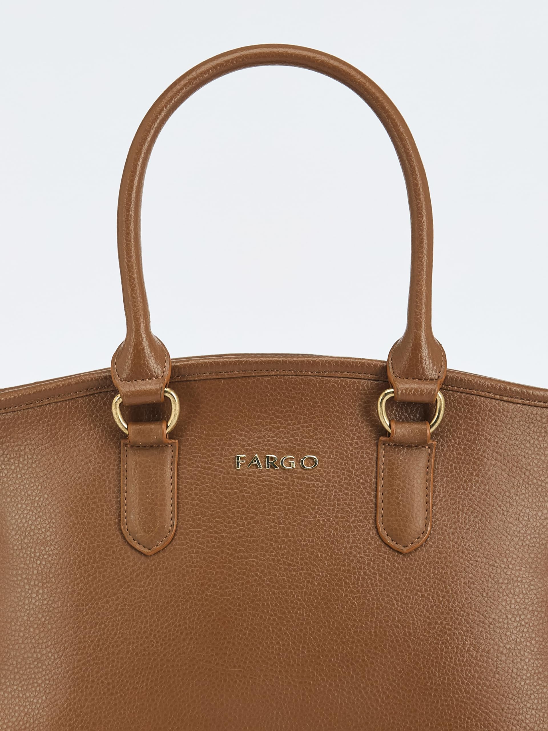 Fargo Valiant Tan Handbag for Women | Premium Vegan Leather with RFID Pockets, YKK Zip Closure, Stylish Everyday Office & Casual Bag | Functional, Elegant & Made in India 1