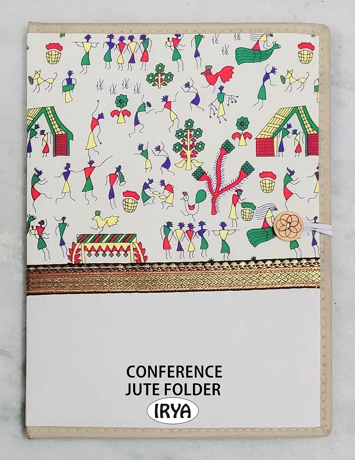 Irya Conference Folder (Made up of Jute and hardboard) (A4 Size 13.5 X