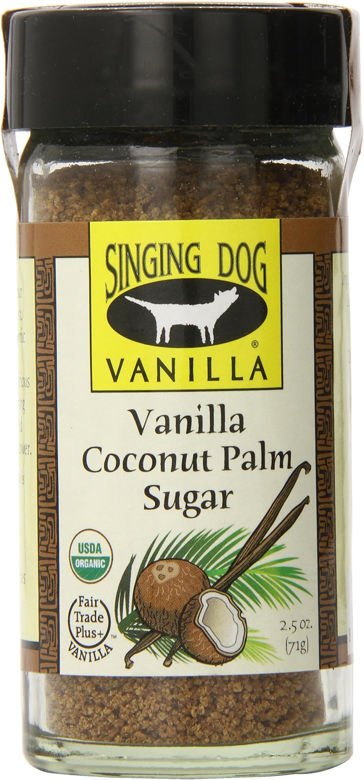 Singing Dog VanillaOrganic Palm Sugar, Coconut, 2.5 OunceUSDA Organic