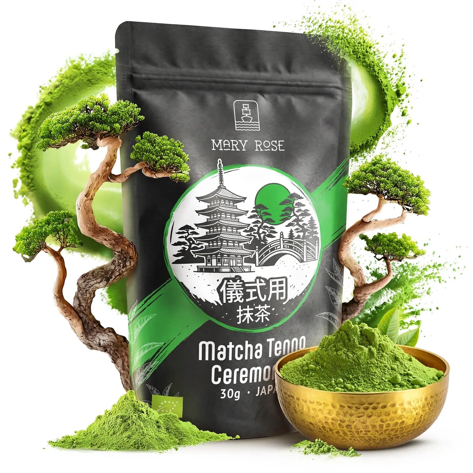 Coffret Matcha Bio Mary Rose Kit Cérémonie Thé Japonais