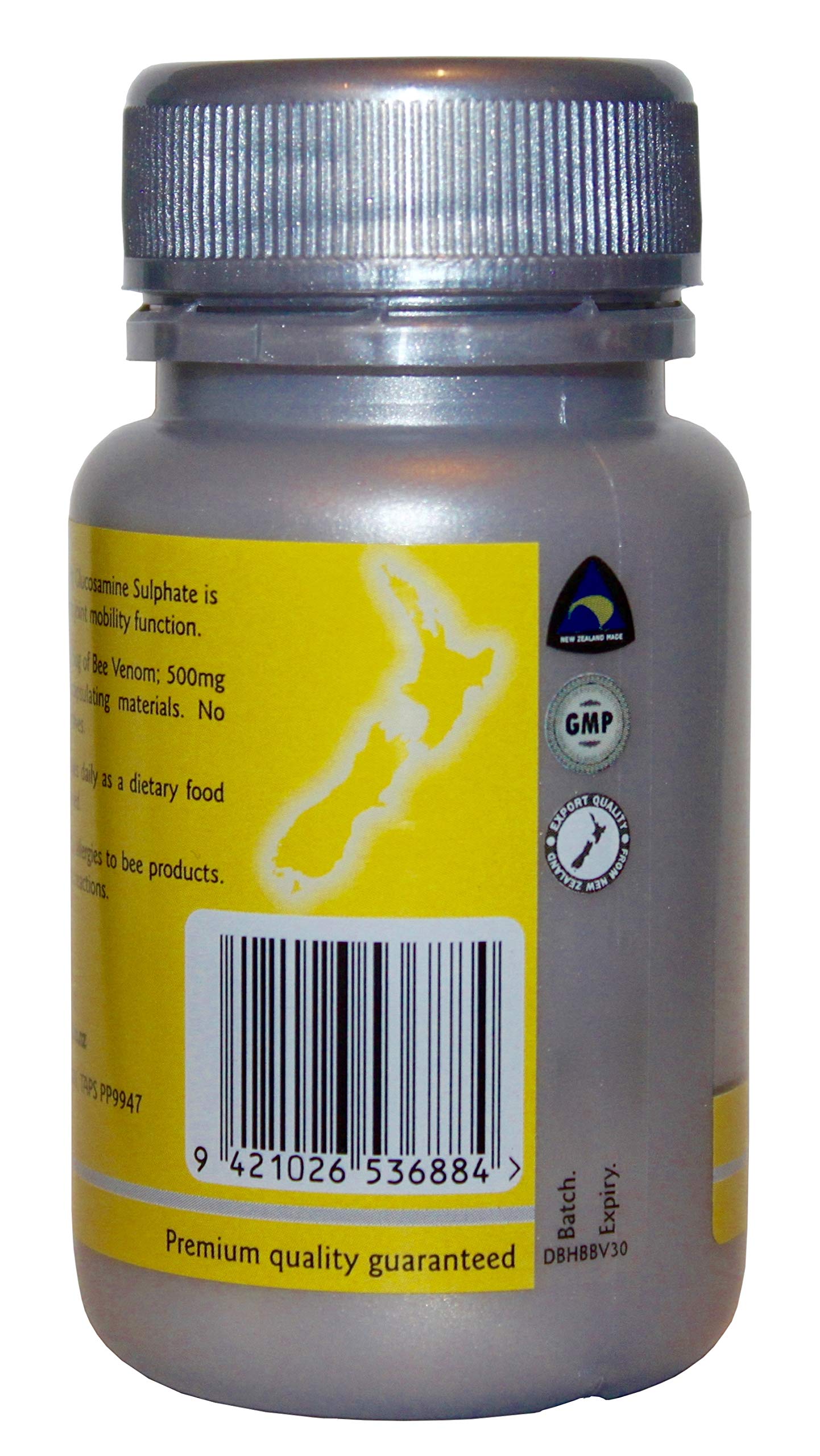 New Zealand Bee Venom with Glucosamine Sulphate 500mg x 30 Capsules