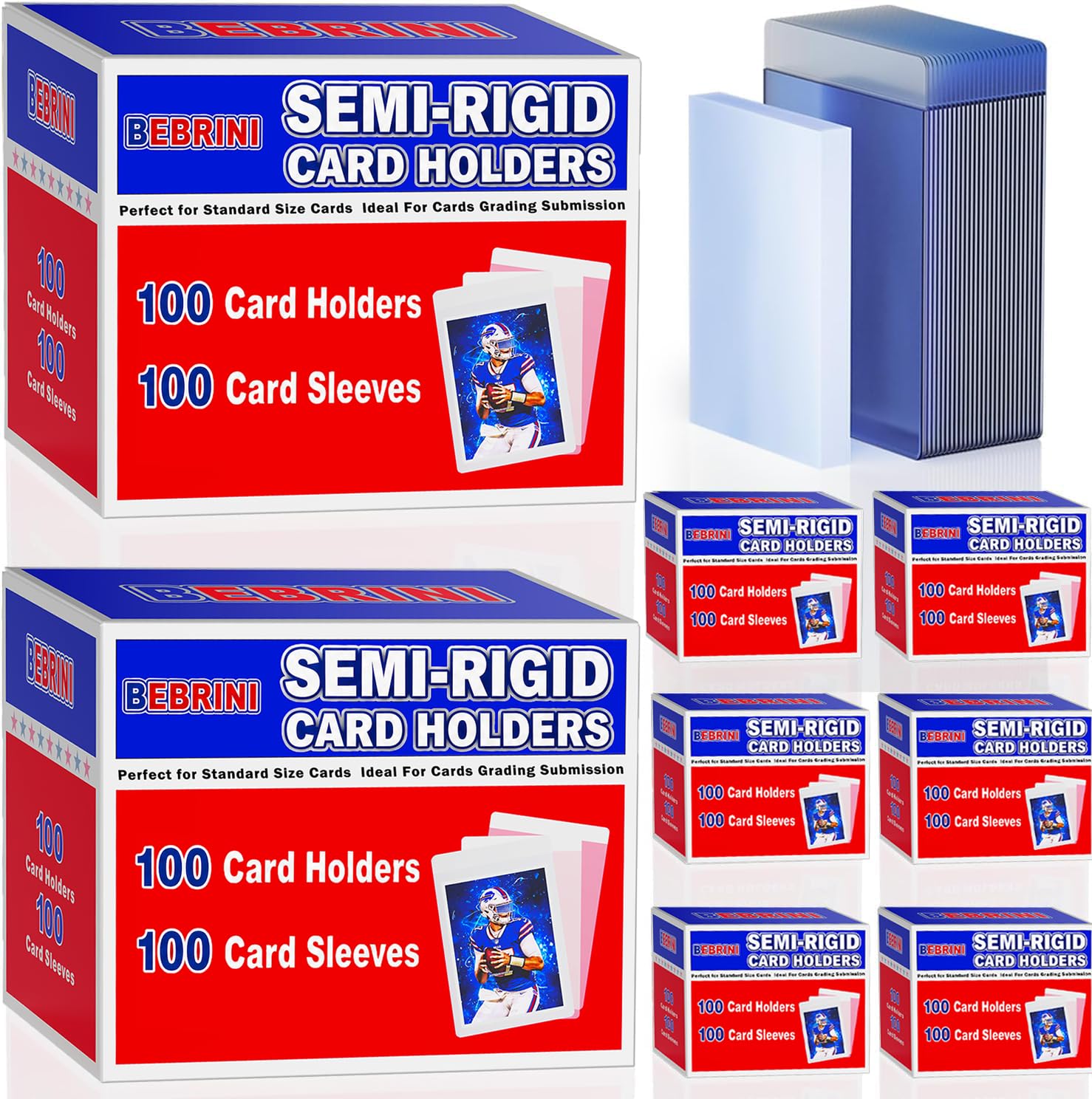 Porta carte semi rigido da 800 ct e custodie per carte da 800 ct per carte classificate PSA, SGC, BGS, CSG, salva carte per carte collezionabili, protezioni per carte da baseball