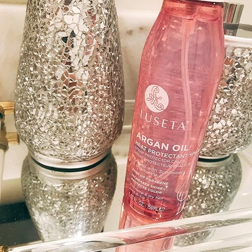 Miniatura 2 de Luseta - Spray protector de calor de aceite de argán, reduce el tiempo de secado por soplado en un 50%, proporciona un escudo térmico invisible sin