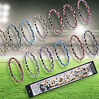 Vista 2 de Collar de béisbol prémium de 18 pulgadas con cuerda trenzada de nailon con diseño Tornado