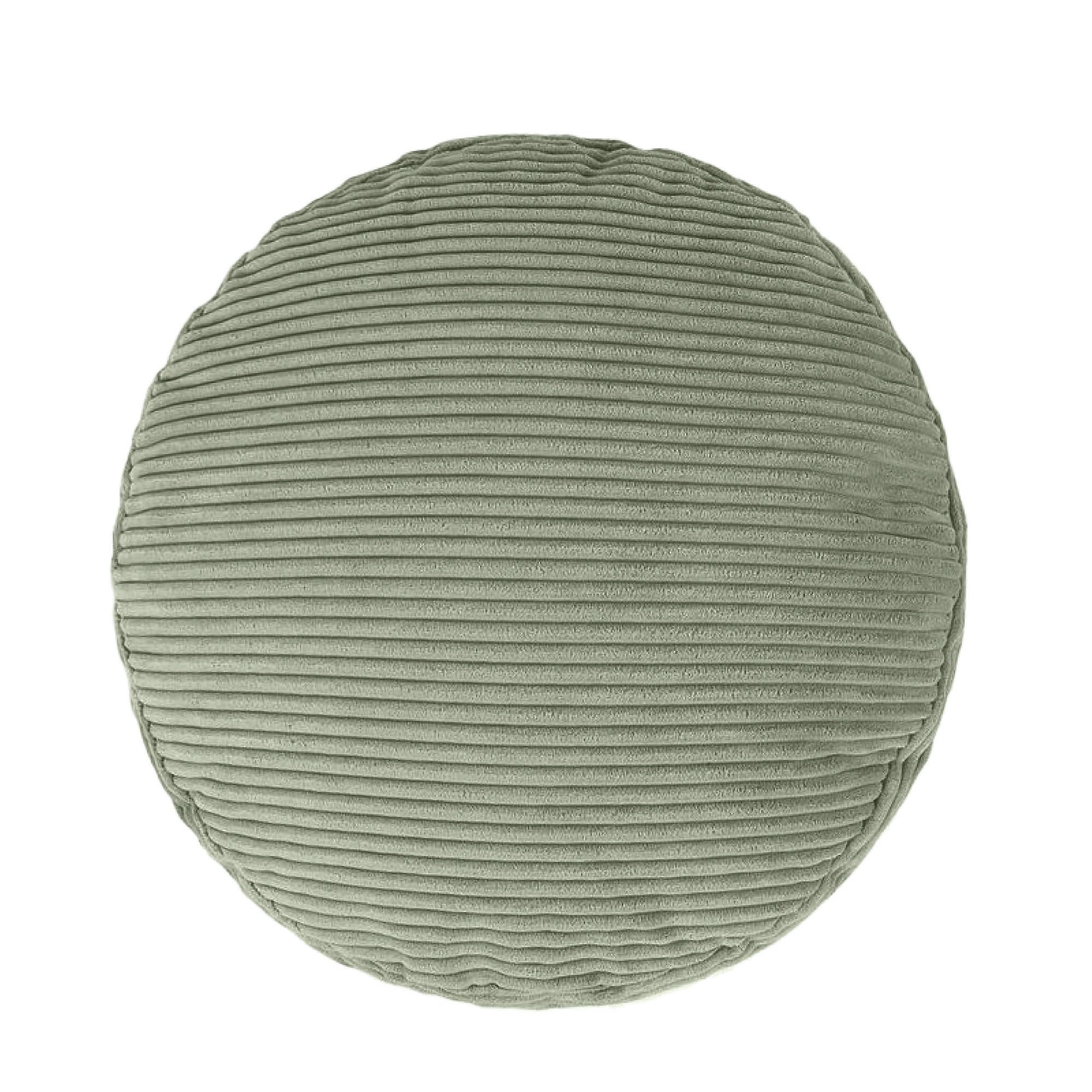 icon Milano Velluto a Coste Pouf Poggiapiedi con Riempimento, Verde