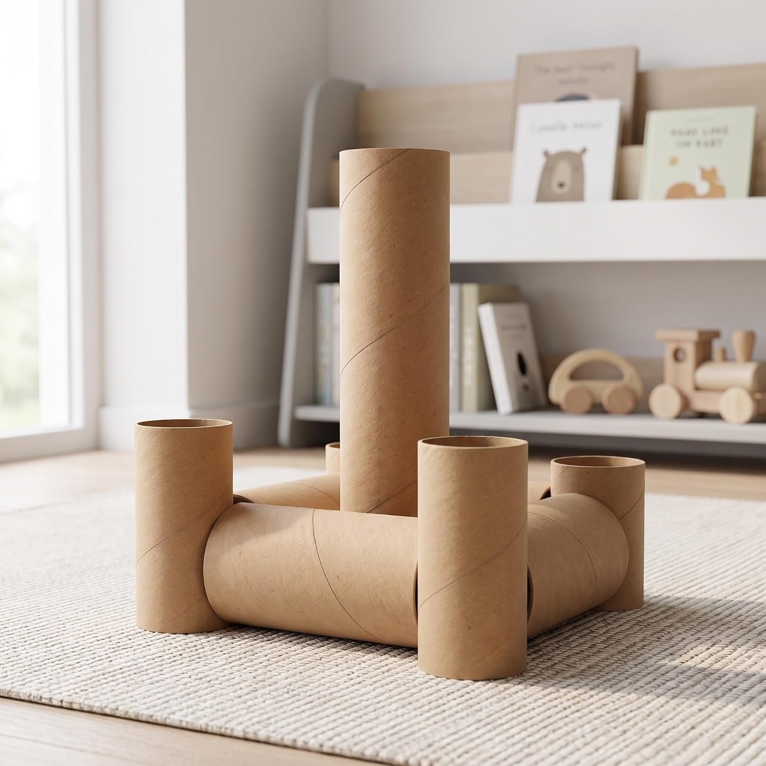 Artibetter 20pcs Cardboard Tubes for Crafts, 3.94x1.57in Thick Toilet Paper Rolls Empty for Classroom Projects End of School Year Crafts DIY Gift Supplies image 5