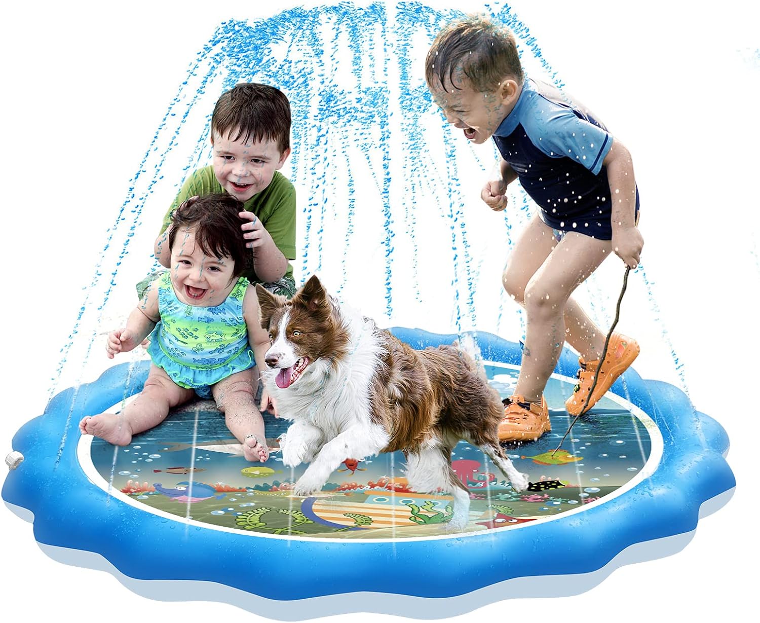 Amazon Ukphail スプリンクラー スプラッシュパッド アウトドア ウォータースプリンクラー おもちゃ 子供 幼児 スプラッシュ