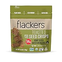 Algopix Similar Product 16 - Flackers Organic Toasted Seed Crisps