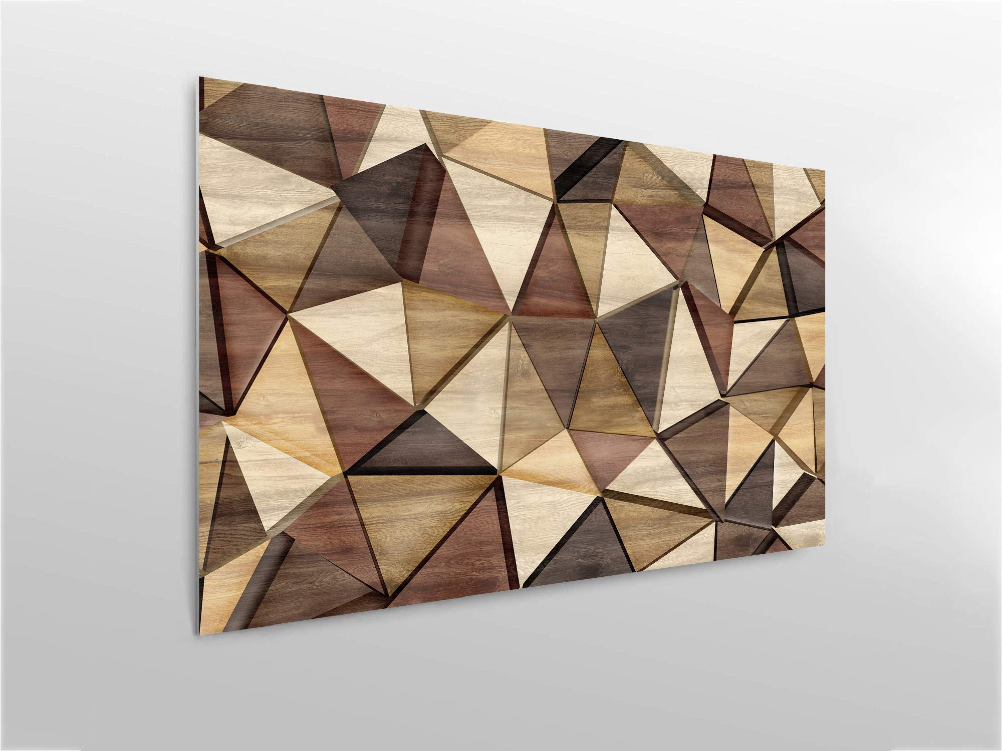Oedim Cabecero Cama PVC Formas Geométricas Imitación Madera 150x60cm | Disponible en Varias Medidas | Cabecero Ligero, Elegante, Resistente y Económico