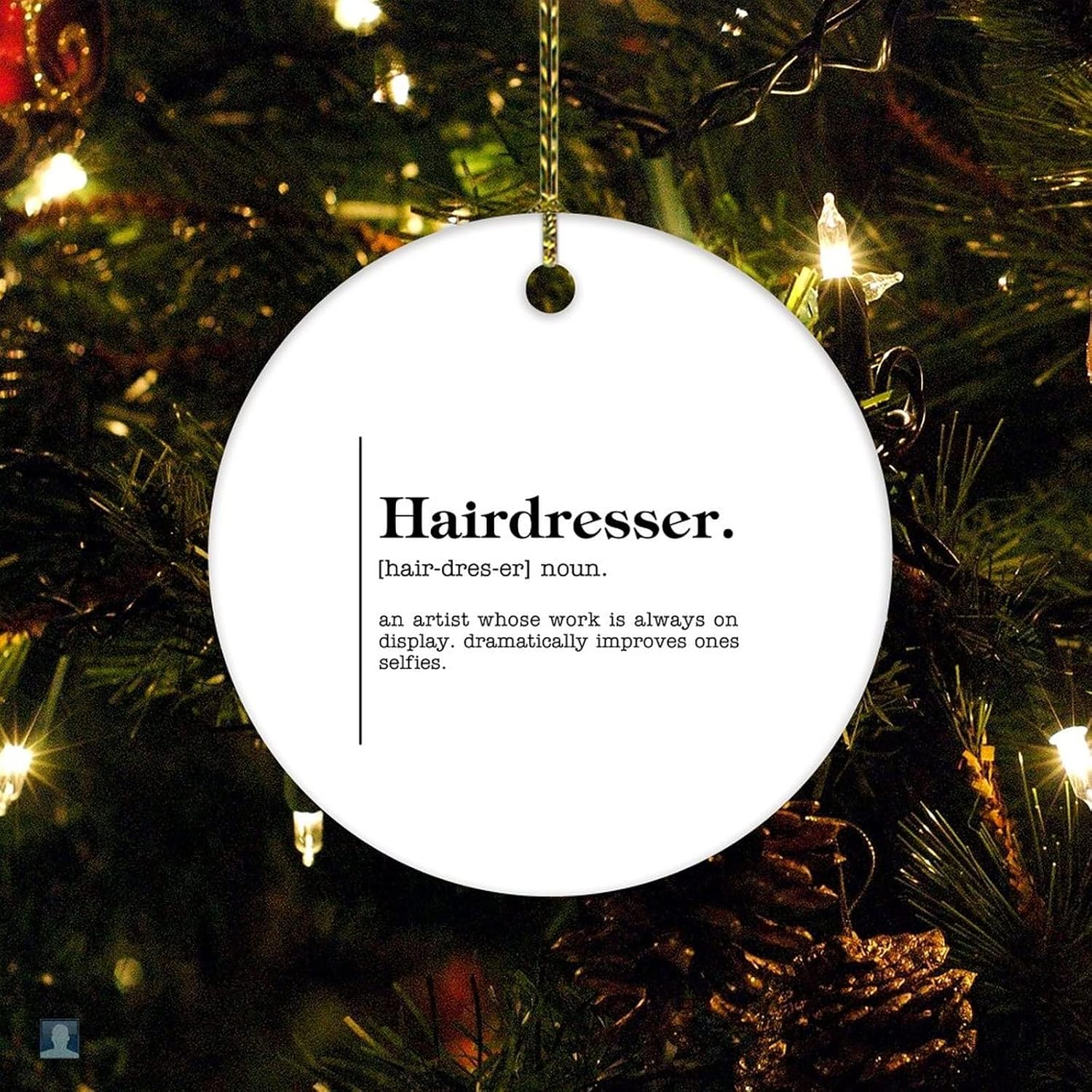 Christmas Ceramic Ornament Funny Noun Definition of