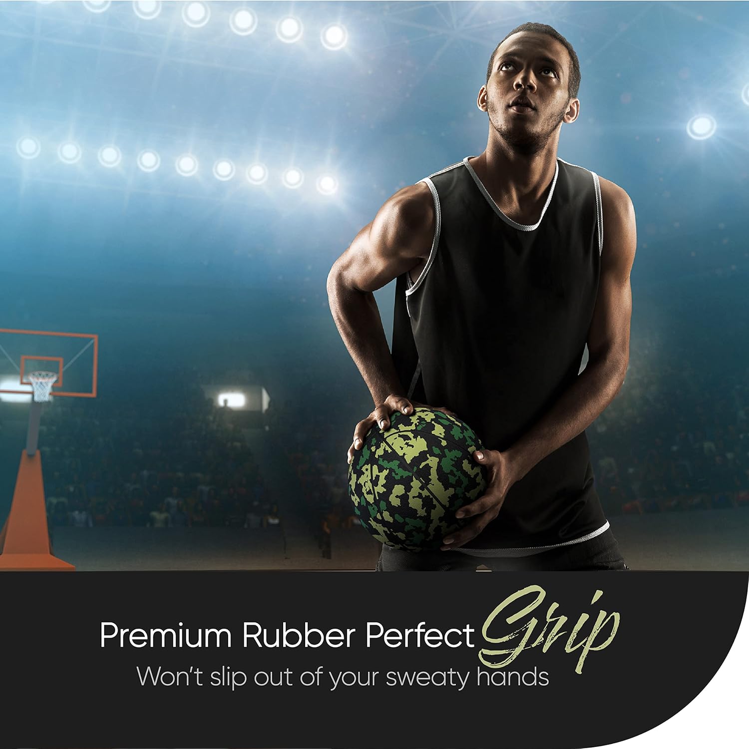 Millenti Street Basketball, Outdoor-Indoor Basketball for Kids, Youth, and Adults, Size 5/6/7
