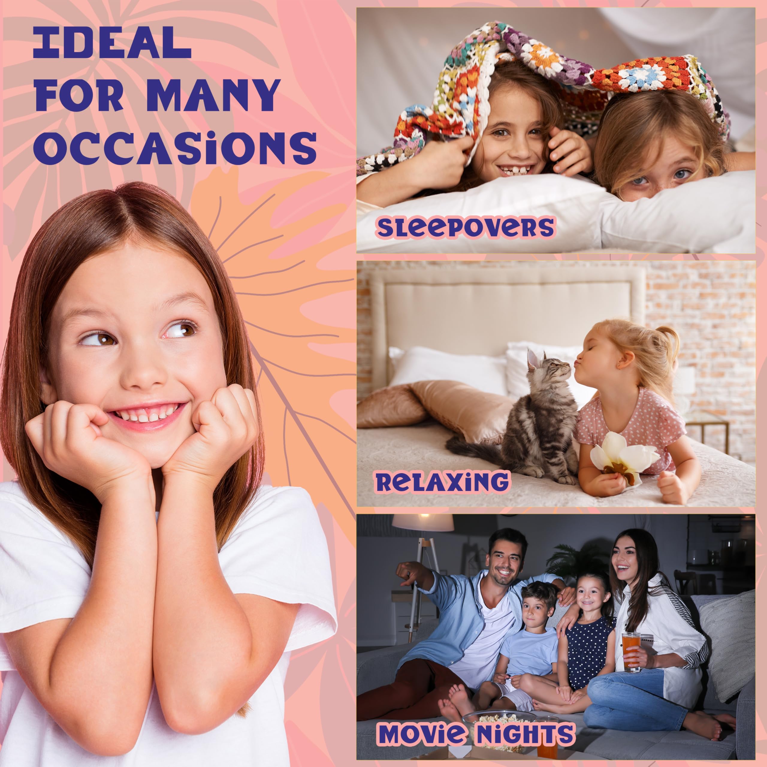 Up Past 8 Girls' Fuzzy Hooded Robe, Mup, Size Small/4-5