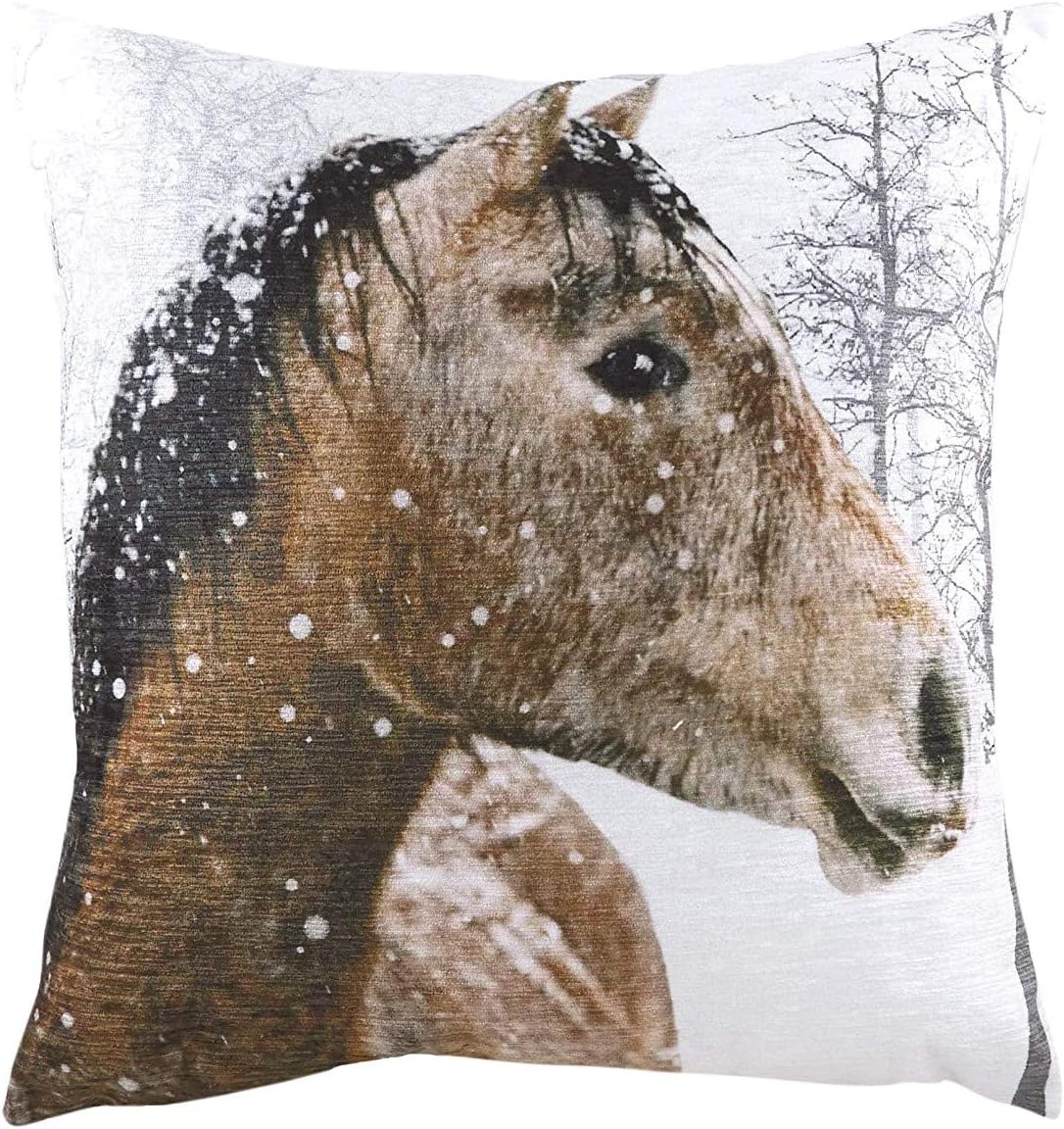 Evans Lichfield Photo Horse Throw Pillow Cover (One Size) (Multicolored)