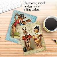 Vista 5 de The Best Card Company - 10 tarjetas de notas en caja en blanco (4 x 5.12 pulgadas) - Tarjetas surtidas a granel, imágenes vintage - Conejitos