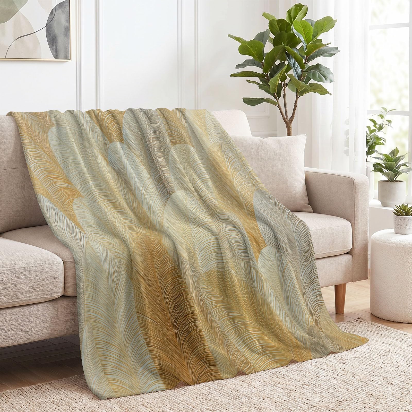 Ręcznie rysowane liście koc narzuta 180 x 200 cm dla chłopców i dziewczynek