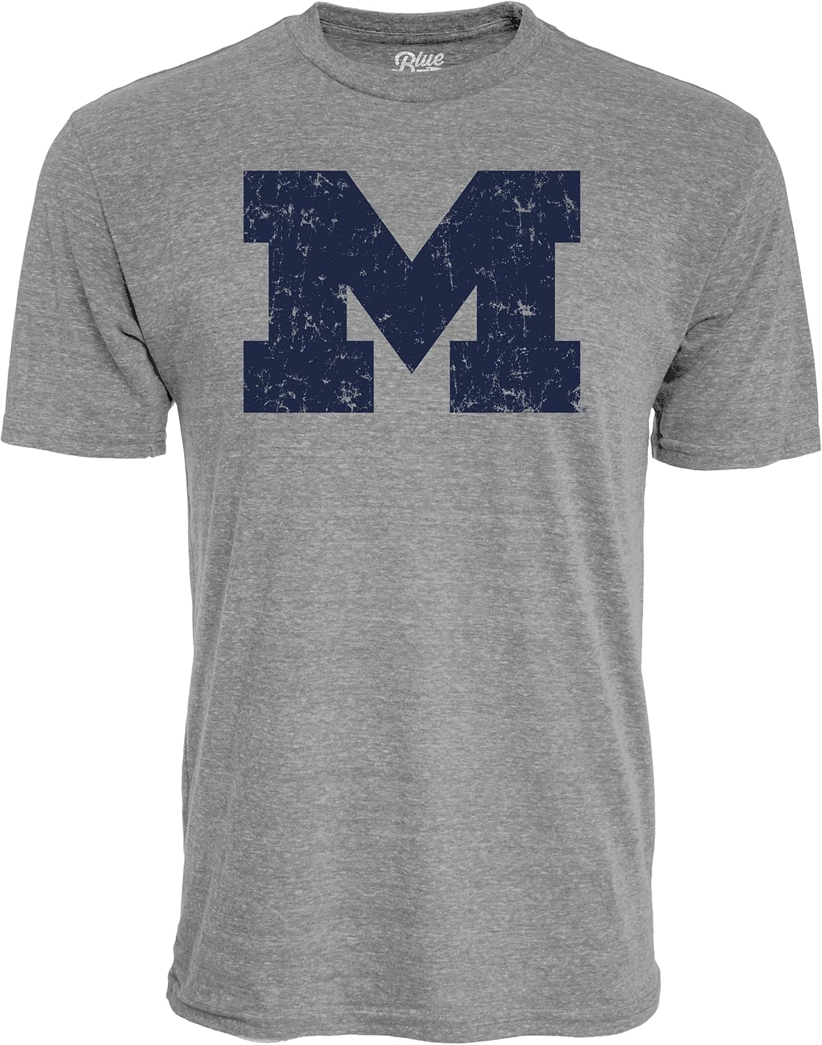 Blue 84 NCAA Mens NCAA Officially Licensed Tri-Blend T-Shirt Vintage Icon Team Color